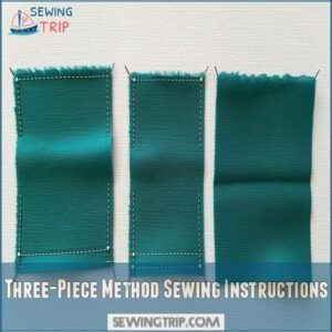 Three-Piece Method Sewing Instructions