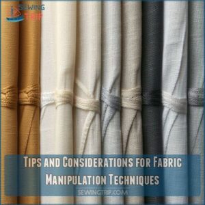 Tips and Considerations for Fabric Manipulation Techniques