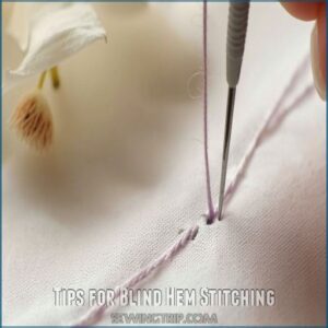 Tips for Blind Hem Stitching