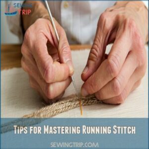 Tips for Mastering Running Stitch