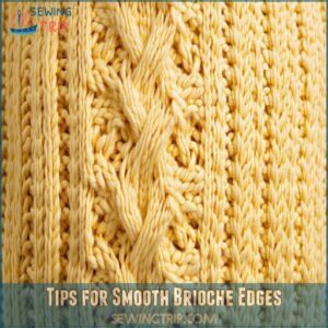 Tips for Smooth Brioche Edges