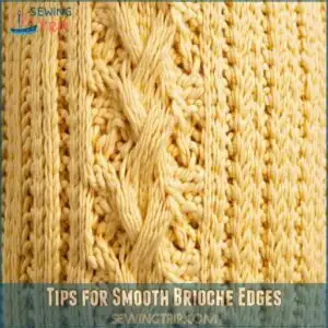 Tips for Smooth Brioche Edges