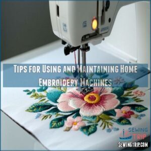 Tips for Using and Maintaining Home Embroidery Machines