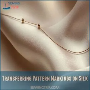 Transferring Pattern Markings on Silk