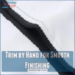 Trim by Hand for Smooth Finishing