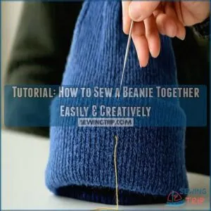 tutorialshow to sew a beanie together