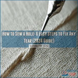 tutorialshow to sew a hole