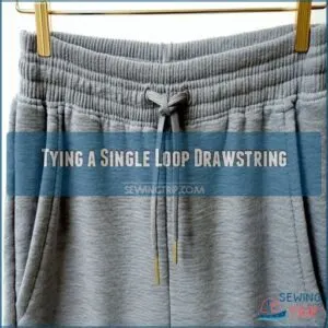 Tying a Single Loop Drawstring