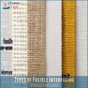 Types of Fusible Interfacing