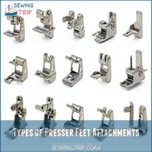 Types of Presser Feet Attachments