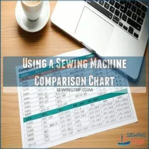 Using a Sewing Machine Comparison Chart