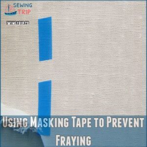 Using Masking Tape to Prevent Fraying