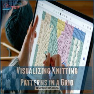 Visualizing Knitting Patterns in a Grid