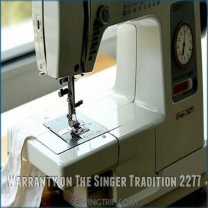 Warranty on The Singer Tradition 2277