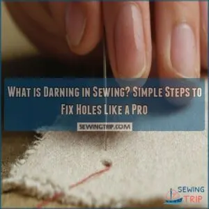 what is darning in sewing