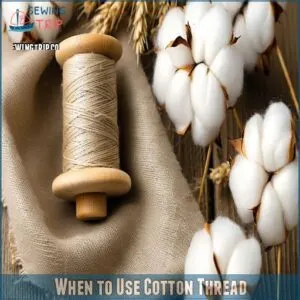 When to Use Cotton Thread