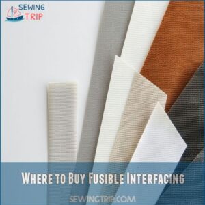 Where to Buy Fusible Interfacing