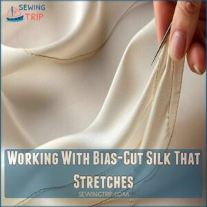 Working With Bias-Cut Silk That Stretches