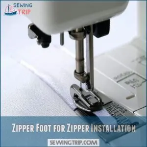 Zipper Foot for Zipper Installation