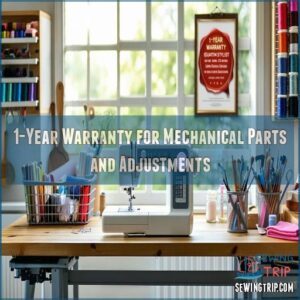 1-Year Warranty for Mechanical Parts and Adjustments