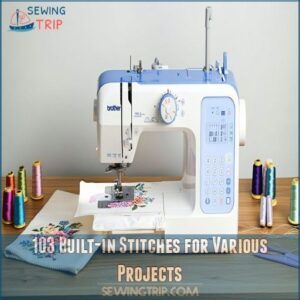 103 Built-in Stitches for Various Projects