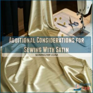 Additional Considerations for Sewing With Satin