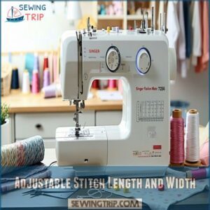 Adjustable Stitch Length and Width