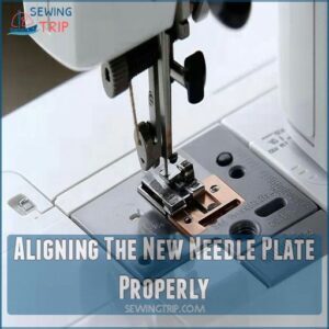 Aligning The New Needle Plate Properly