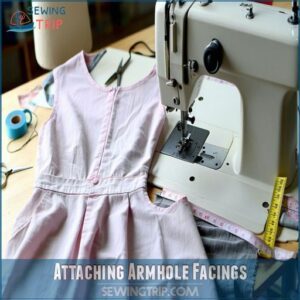 Attaching Armhole Facings