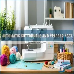 Automatic Buttonhole and Presser Feet