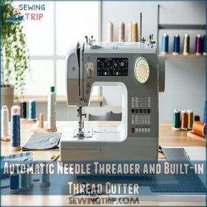 Automatic Needle Threader and Built-in Thread Cutter Automatic Needle Threader and Built-in Thread Cutter