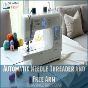 Automatic Needle Threader and Free Arm