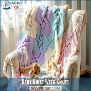 Baby Quilt With Knots Baby Quilt With Knots