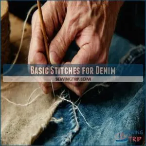 Basic Stitches for Denim