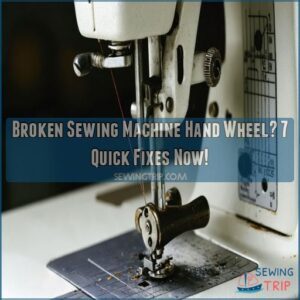 broken sewing machine hand wheel