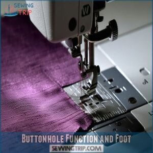 Buttonhole Function and Foot