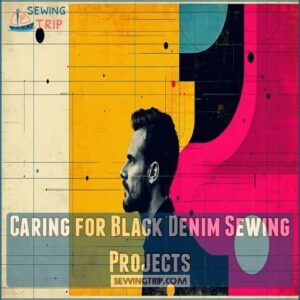 Caring for Black Denim Sewing Projects