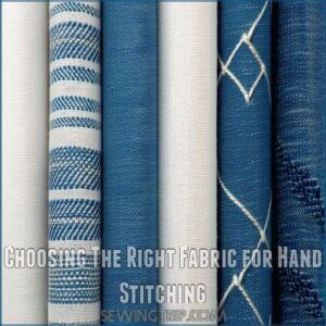 Choosing The Right Fabric for Hand Stitching Choosing The Right Fabric for Hand Stitching