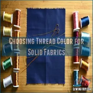 Choosing Thread Color for Solid Fabrics