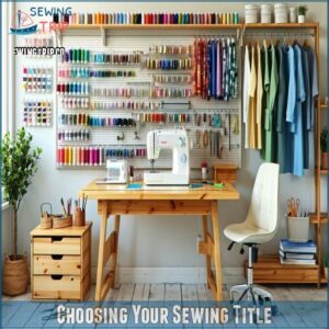 Choosing Your Sewing Title