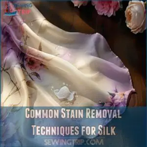 Common Stain Removal Techniques for Silk