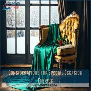Considerations for Special Occasion Fabrics Considerations for Special Occasion Fabrics