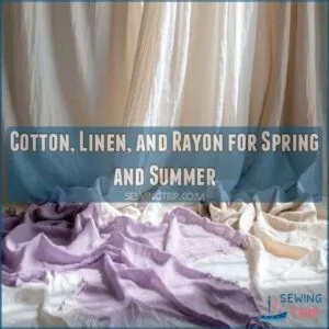 Cotton, Linen, and Rayon for Spring and Summer