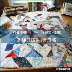 Creating Tilted Blocks and Triangles in Quilting Creating Tilted Blocks and Triangles in Quilting