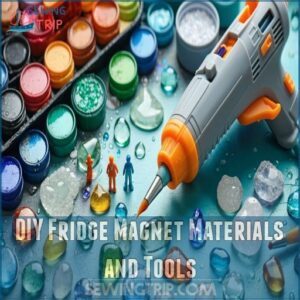 DIY Fridge Magnet Materials and Tools