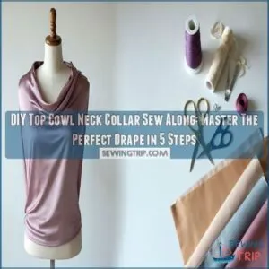 diy top cowl neck collar sew along