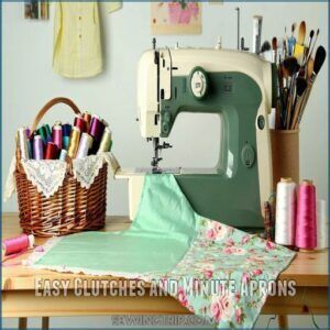 Easy Clutches and Minute Aprons Easy Clutches and Minute Aprons