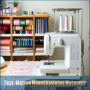 Free-Motion Monogramming Machines