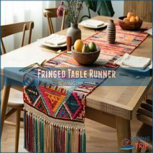 Fringed Table Runner Fringed Table Runner