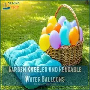 Garden Kneeler and Reusable Water Balloons